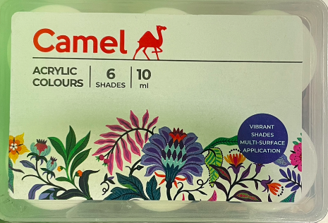 CAMEL ACRYLIC COLOURS 6 SHADE