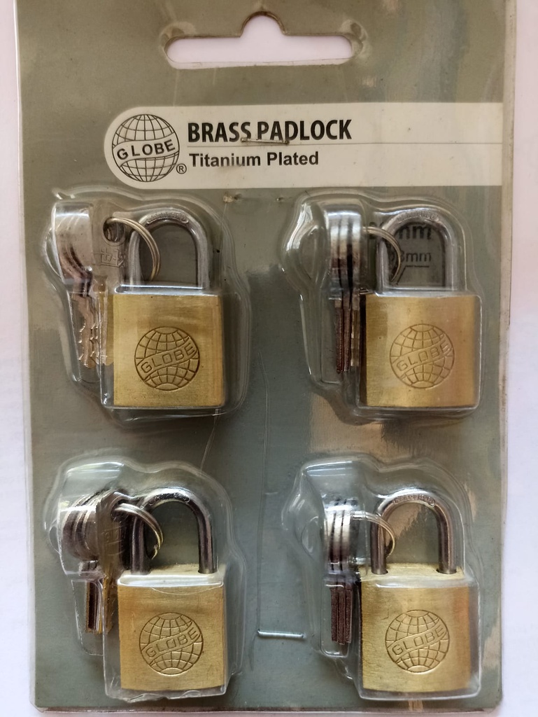 BRASS PADLOCK 25MM