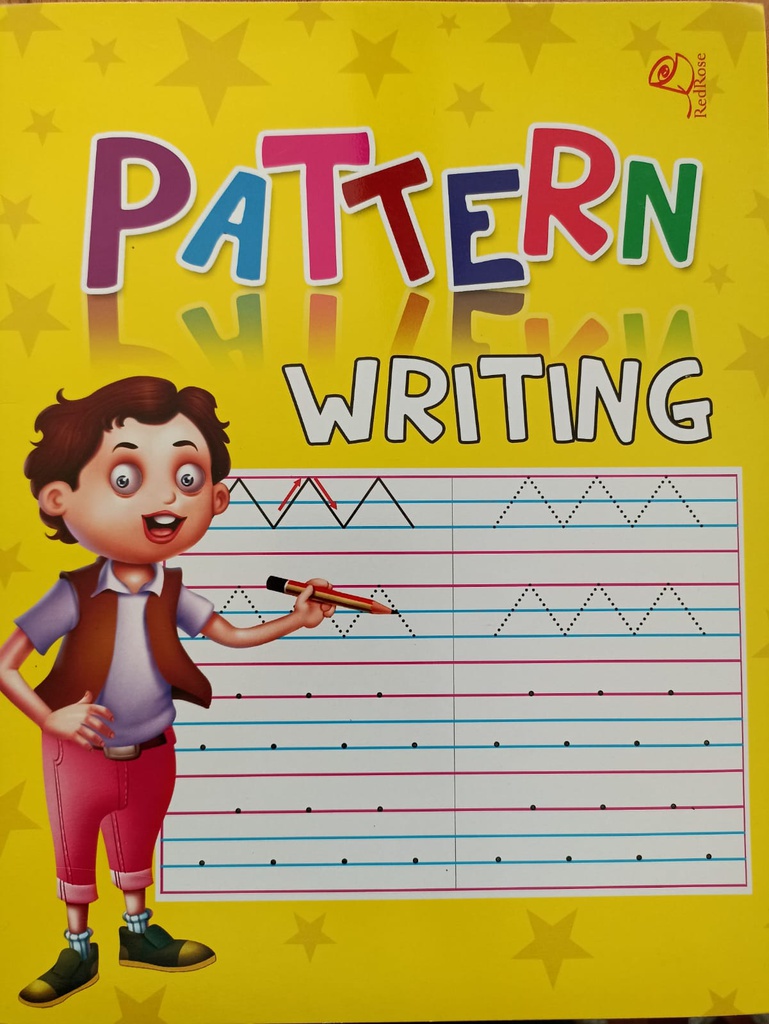 RED ROSE PATTERN WRITING