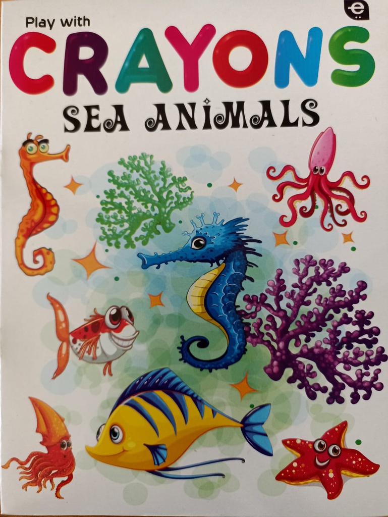 EDUMART PLAY WITH CRAYONS SEA ANIMALS