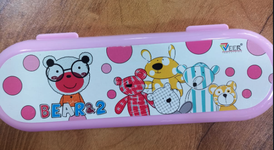 BEAR & 2 PENCIL BOX MRP 25