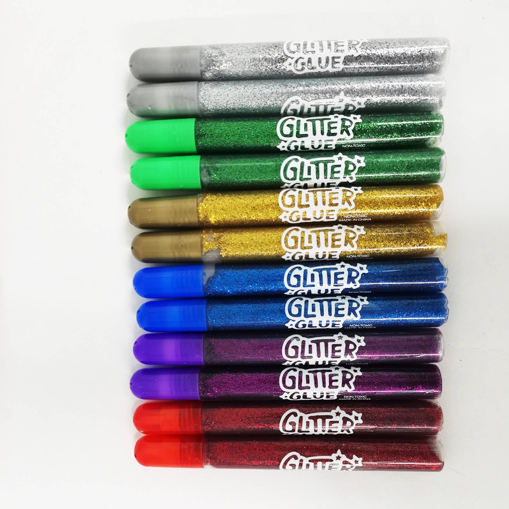 GLITTER GLUE 12PCS