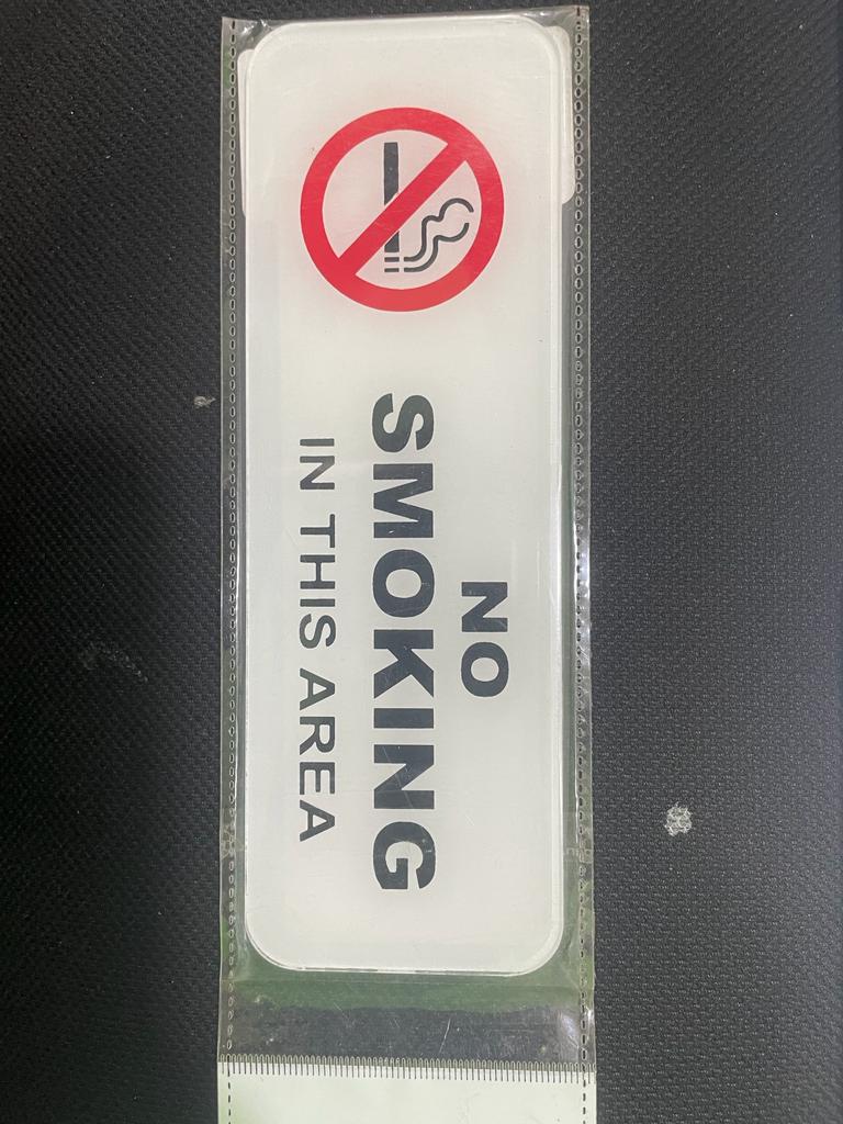 ALUMINIUM STICKER NO SMOKING