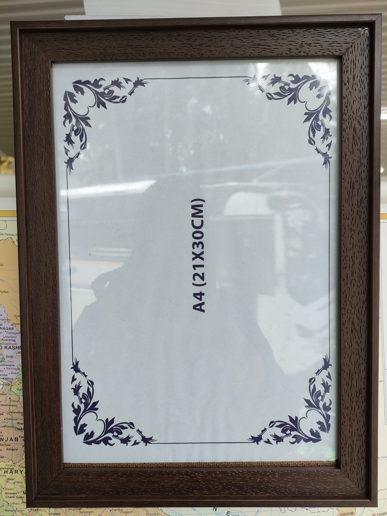 A4 1 INCH SPECIAL FRAME BROWN COLOR