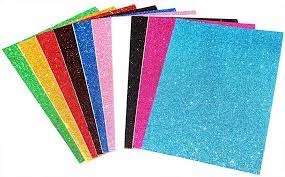A4 GLITTER FOAM SHEET WITH STICKER MULTI 10 SHEETS 71815