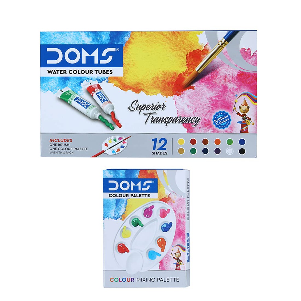 DOMS WATER COLOR TUBE 12 SHADE MRP 120