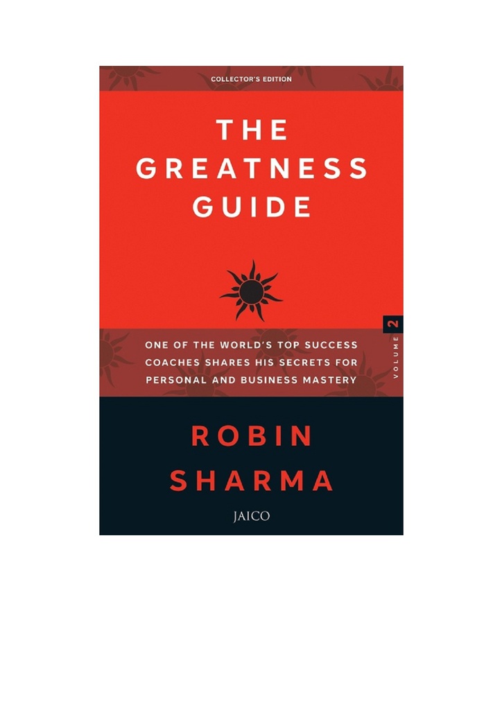 THE GREATNESS GUIDE(ROBIN SHARMA)VOL:2