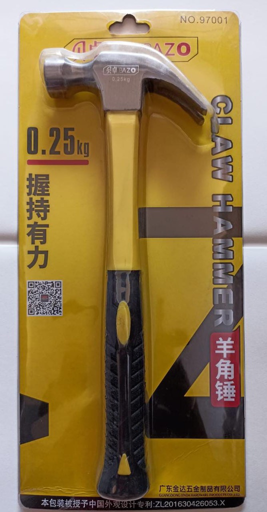 CLAW HAMMER 0.25KG MRP495