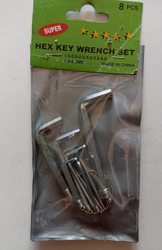 HEX KEY WRENCH SET MRP150