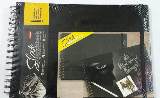 ANUPAMA OXFORT SLATE A4 BLACK SKETCH BOK 80 PGS 180GSM