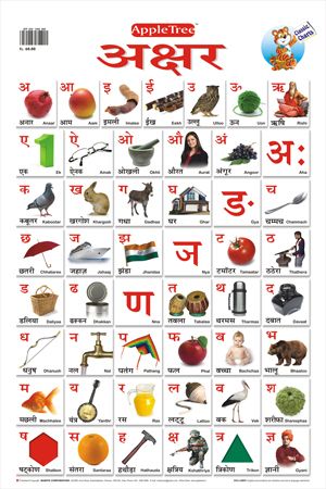 APPLE TREE CHART HINDI AKSHAR