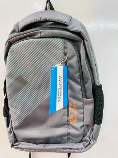 AMERICAN TRAVELLER TRAVEL BAG (GREY STRIPS)