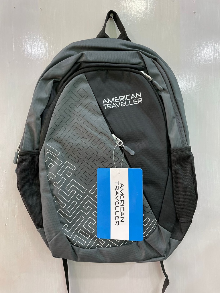 AMERICAN TRAVELLER HIGH SCHOOL BAG (GREY) Rank Holder