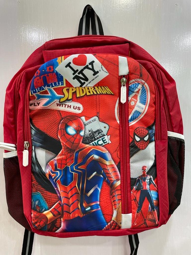 I LOVE SPIDER MAN SCHOOL BAG(RED)