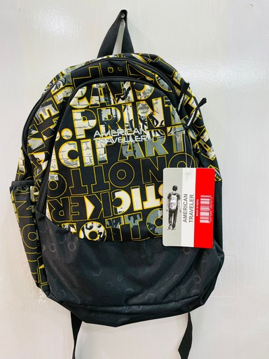 AMERICAN TRAVELLER  SCHOOL BAG SMALL(Black)