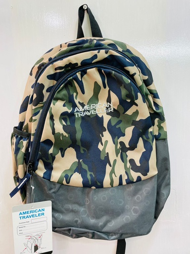 AMERICAN TRAVELLER  SCHOOL BAG SMALL (MILTRY)