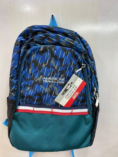 AMERICAN TRAVELLER  SCHOOL BAG(Light Blue)