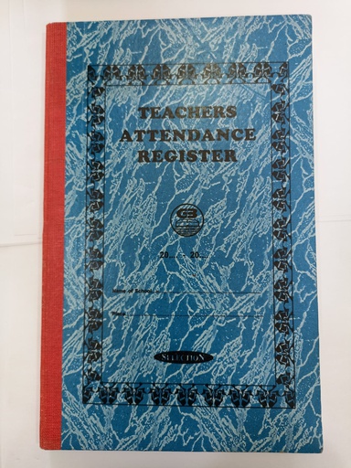 TEACHERS ATTENDANCE REGISTER (BINDING)