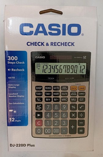 CASIO OFFICE CALCULATOR DJ 220D PLUS
