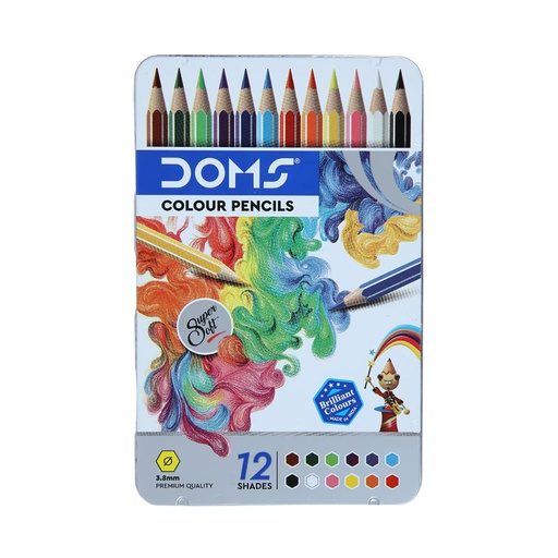 DOMS COLOUR PENCIL HS 12 MRP 30