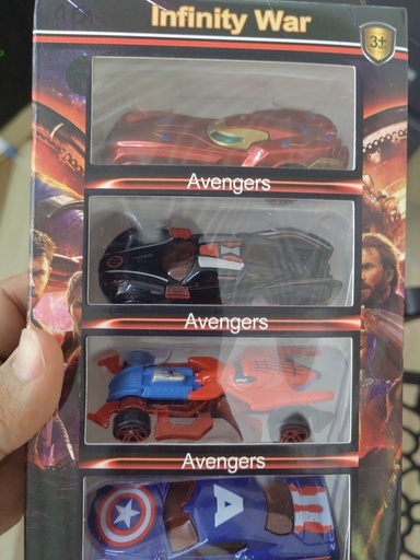 INFINITY WAR 4PCS METAL CAR