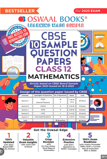 CBSE 10 SAMPLE QUESTION PAPERS (CLASS 12)MATHEMATICS