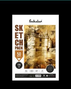 SCHOLAR SKETCH PACK 50 SHEETS (A5) 170 GSM