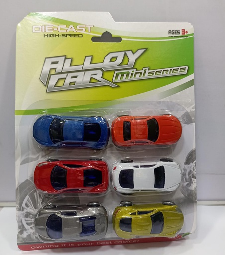 BORD METEL CAR 6PCS
